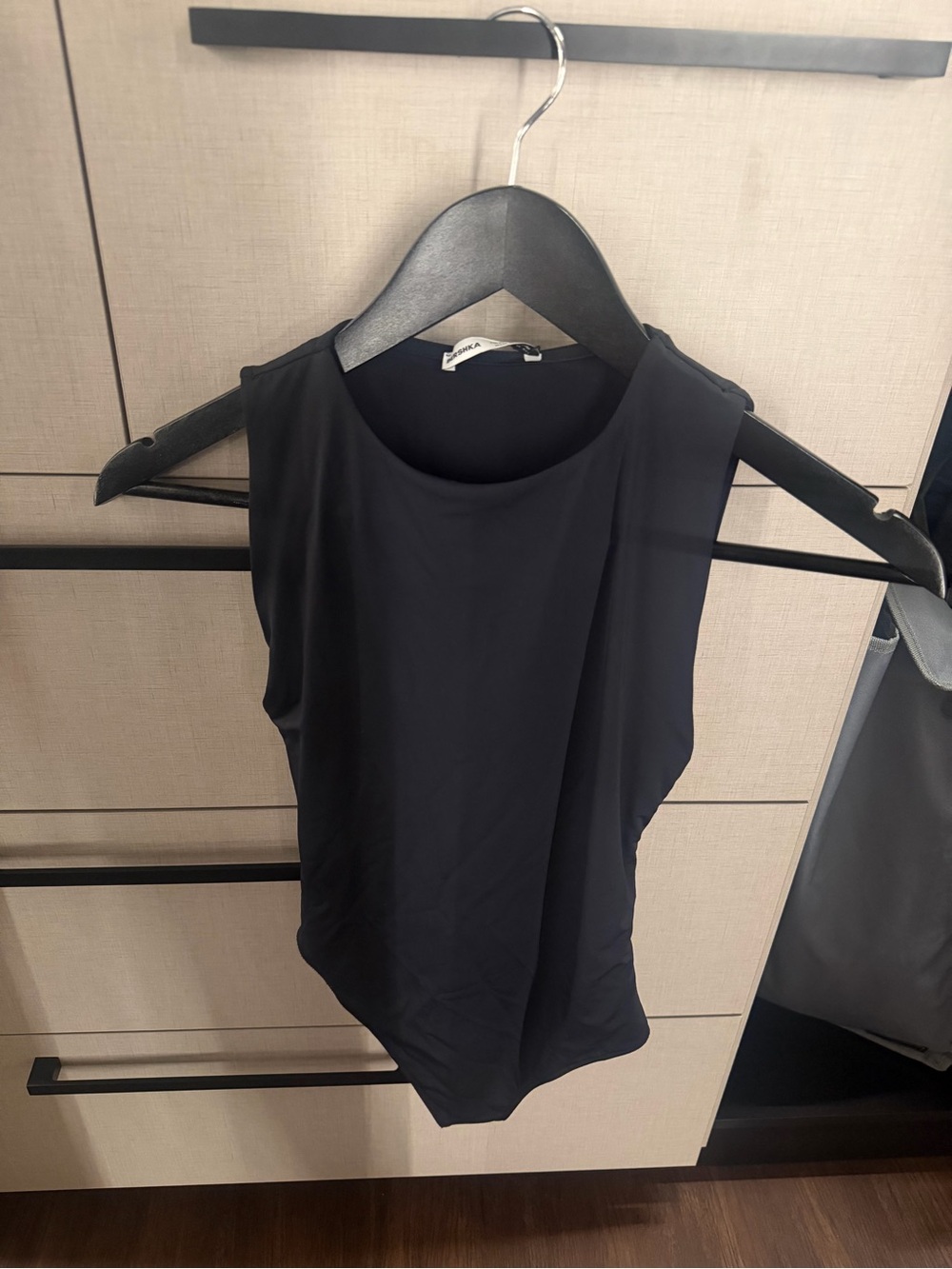 Bershka Black Sleeveless Bodysuit